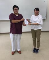 町内スポーツ団体本部・Ｊｒブラスバンドに寄付を贈呈致しました。